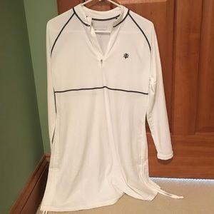 Coolibar Women’s Ruche Swim Shirt UPF 50+